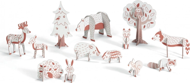 Set creativ animale de pădure Djeco