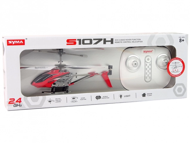 Elicopter rc Syma S107H roșu