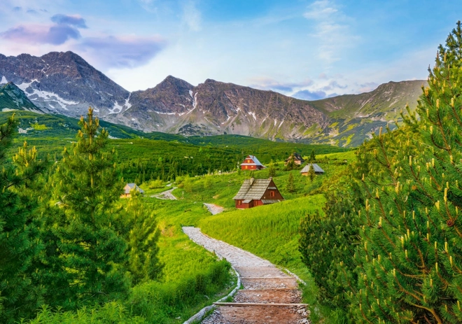 puzzle traseu în tatra, polonia de 500 piese