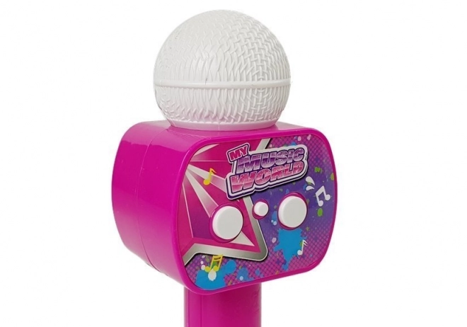 Microfon bluetooth karaoke roz pentru copii