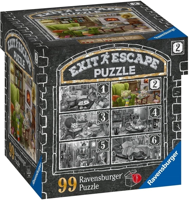 Puzzle Escape Ravensburger con tematică de conac bântuit