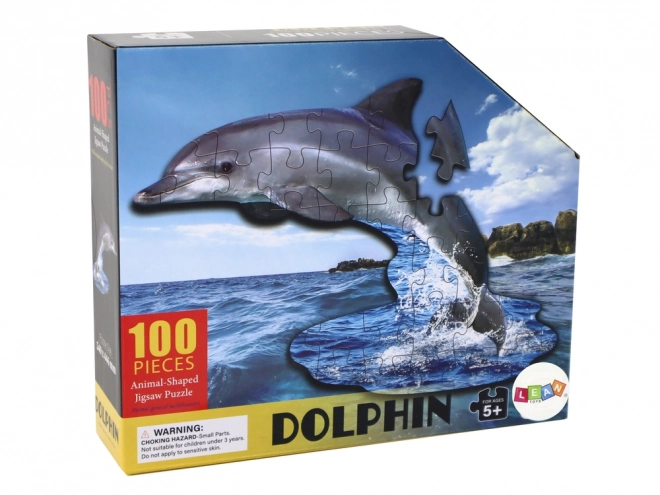 Puzzle 100 piese delfin animale marine