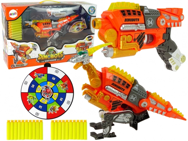 Dinobots 2v1 Velociraptor Pistolă pe Săgeți cu Țintă