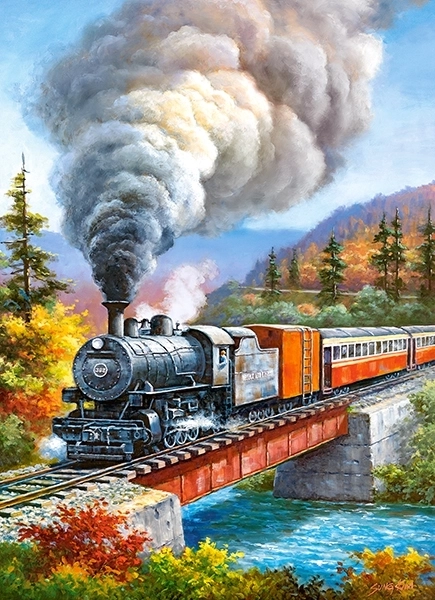 Puzzle tren de 200 piese