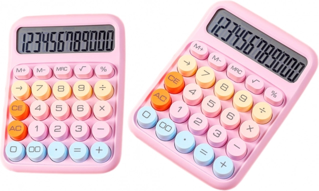 Calculator de birou violet Știință Multifuncțional calculator electronic color