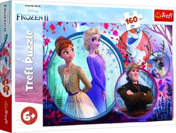 Puzzle 160 elemente Frozen 2 Siostrzana aventură