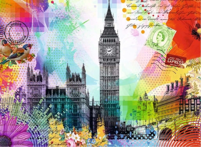 Puzzle cu vedere din Londra, 500 piese