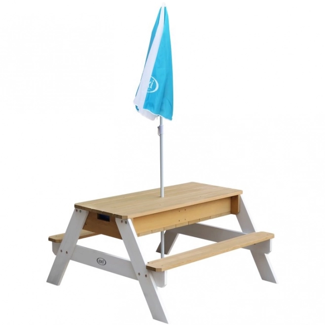 Masă de picnic pentru copii cu parasol AXI