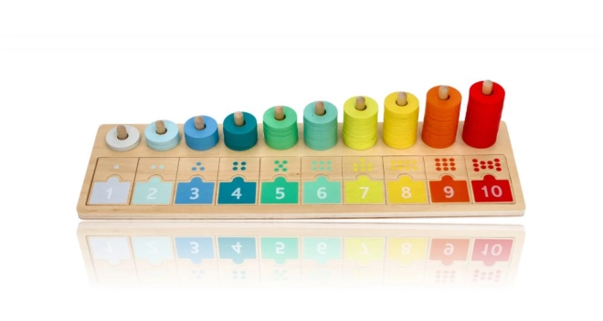 Numărare 1–10 pe o singură placă