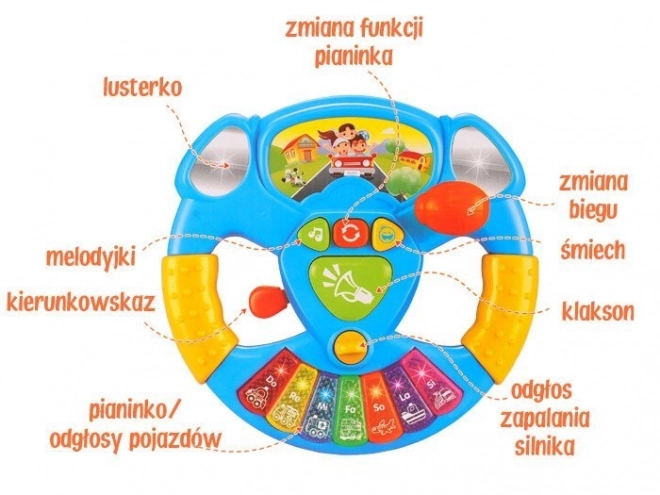 Volan muzical interactiv pentru copii