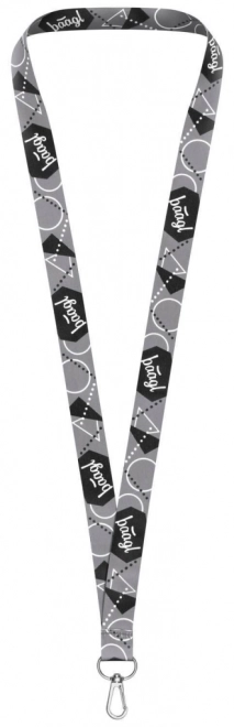 Breloc BAAGL lung pentru chei - Lanyard, gri