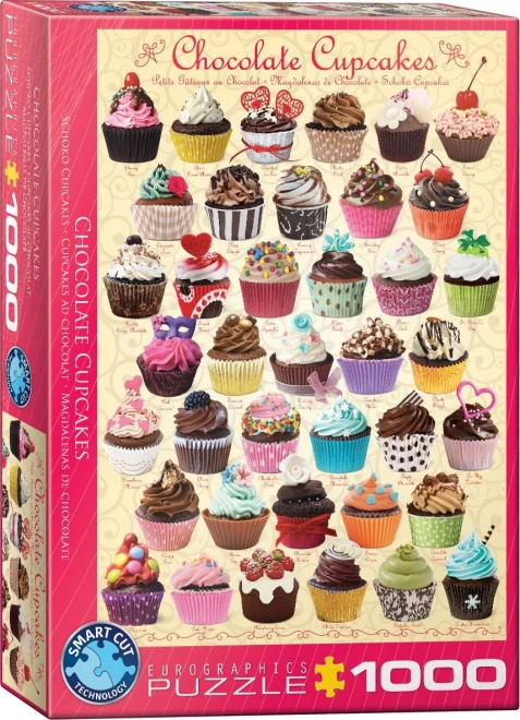 Puzzle Cupcakes de ciocolată 1000 piese