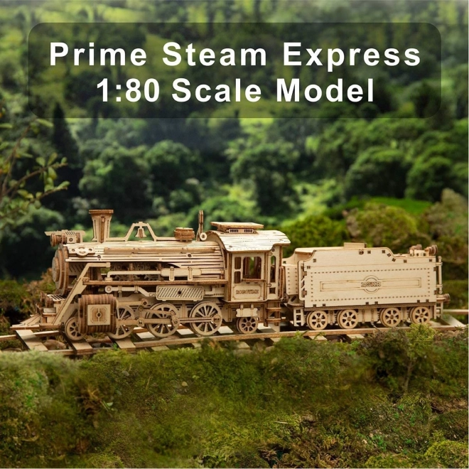 Puzzle 3D din lemn Prime Steam Express - 308 piese