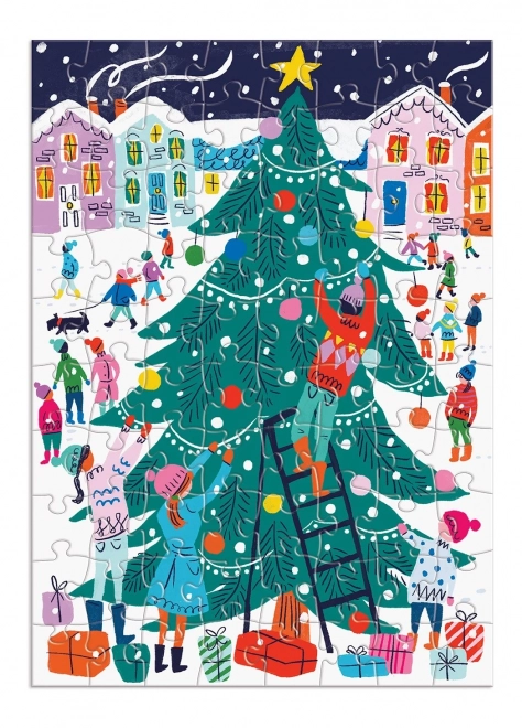 Calendar de advent Galison Puzzle cu 12 puzzle-uri