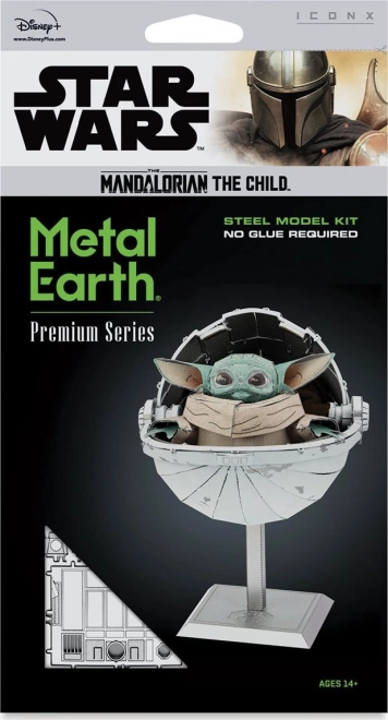 Puzzel 3D Metal Earth Star Wars Mandalorian: Copilul