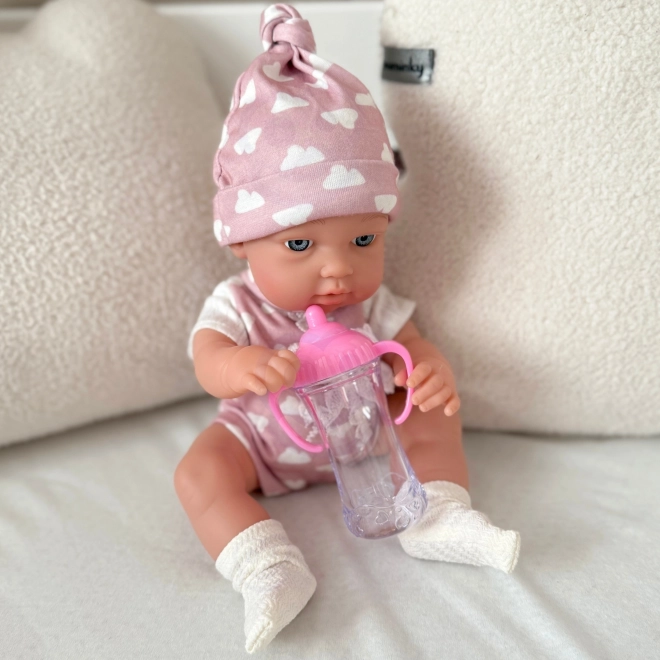 Păpușă adorabilă Woopie Royal în ținută roz 36 cm