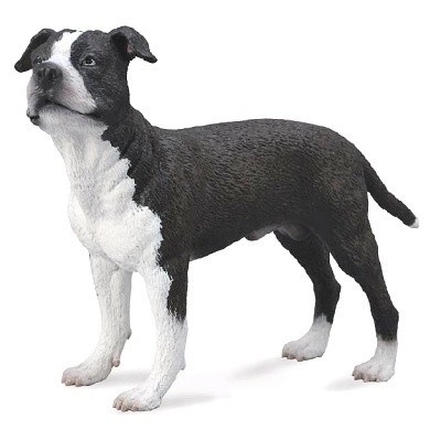 Figurină câine terrier american Staffordshire