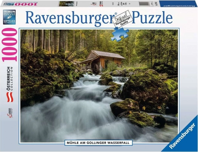 Puzzle Ravensburger Cascada Gollinger Wasserfall, Austria 1000 piese