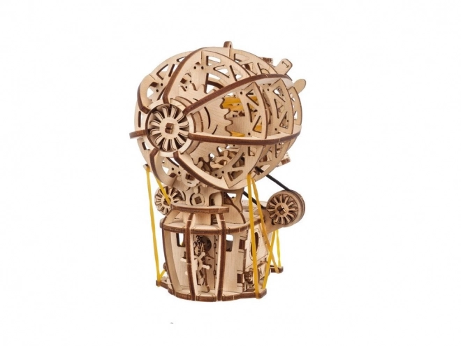 Puzzle 3D din lemn mecanic Ugears - Aeronavă Steampunk