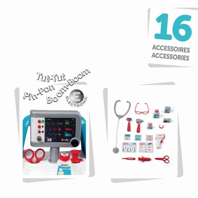 Cărucior electronic medical cu accesorii