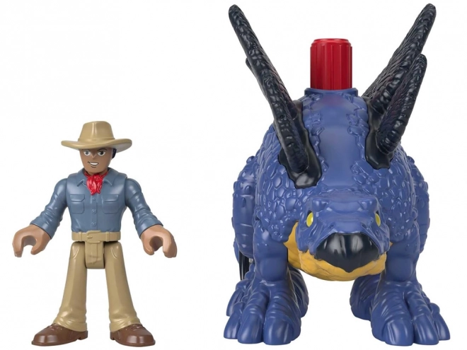 set de figurine Stegosaurus și Dr. Grant Imaginext Jurassic World