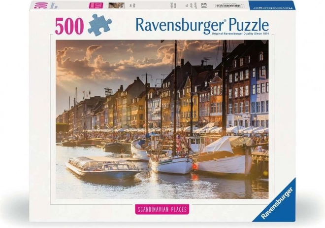 Puzzle apus în Copenhaga 500 de piese