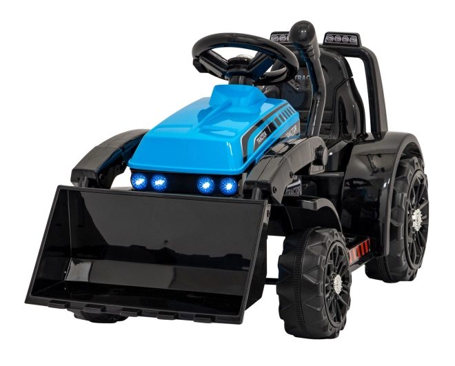 Tractor buldozer cu lumini și muzică pentru copii – Albastru