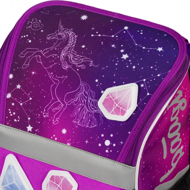 Ghiozdan BAAGL Zippy Unicorn Universe pentru școală - Kreativ