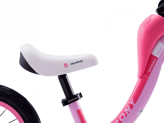 Bicicletă de echilibru RoyalBaby Pony Sprint pentru copii – roz