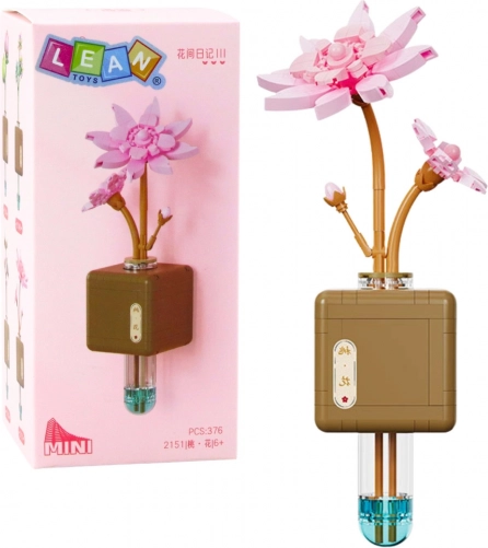 Set de construcție Floare de Lotus Roz