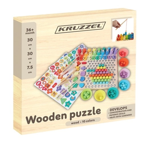 Puzzle din lemn - Mărgele