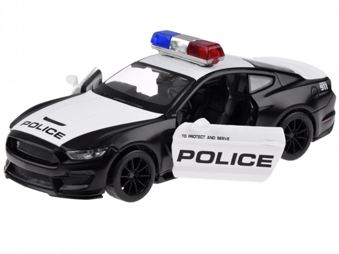 Mașinuță metalică de poliție Ford Shelby GT350 scara 1:32