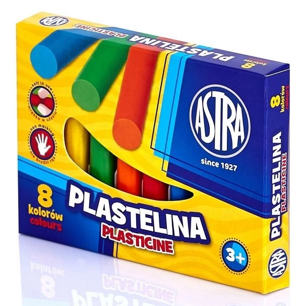 Plastelină 8 culori Astra