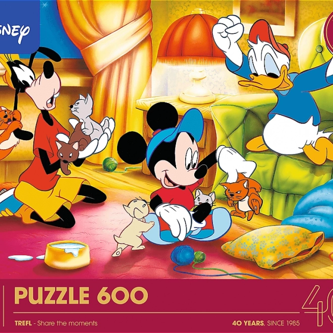 Trefl Puzzle Disney: Mickey Mouse și prietenii 600 piese