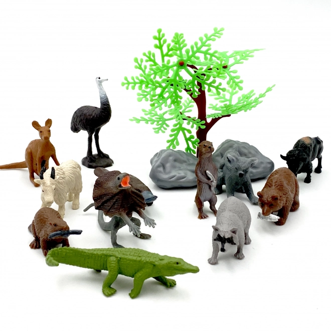 Set figurine animale sălbatice Woopie