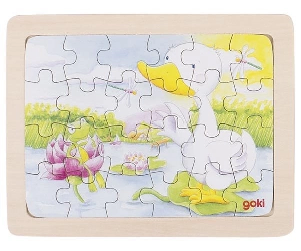 Puzzle din lemn câine 24 de piese GOKI