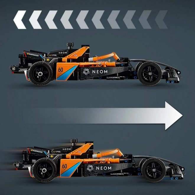 Neom McLaren Formula E mașina de curse Lego Technic