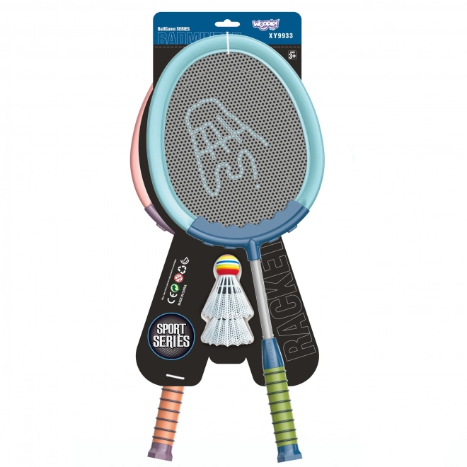 Set rachete și fluturași pentru badminton Woopie