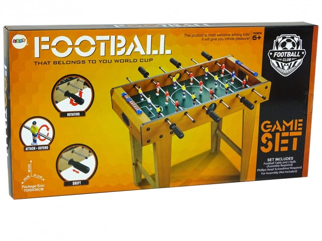 Joc de fotbal cu picioare din lemn 62 cm