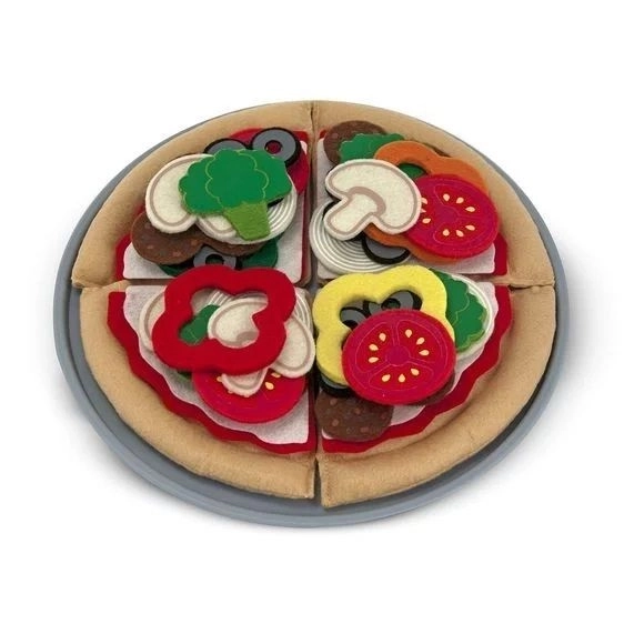 Pizza din fetru Melissa and Doug