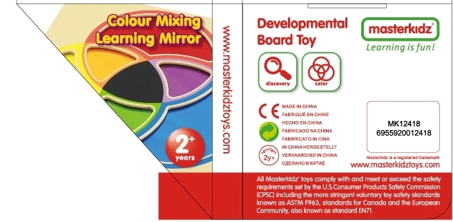Tabla educațională cu oglindă colorată de la Masterkidz