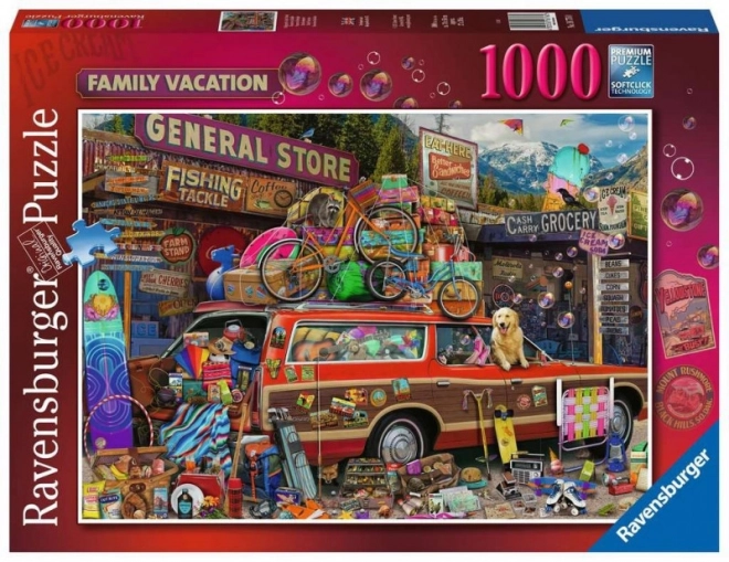 Puzzle ravensburger vacanță în familie 1000 piese