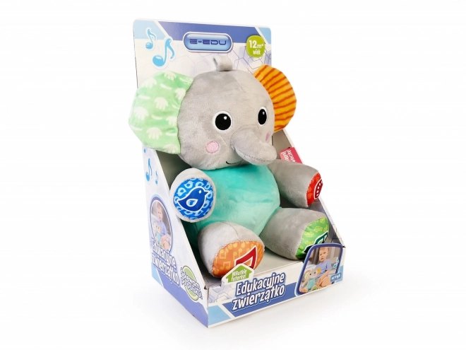 Elefant interactiv din pluș
