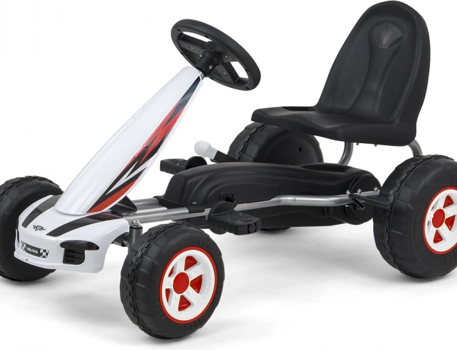 Kart pedale Viper – albă