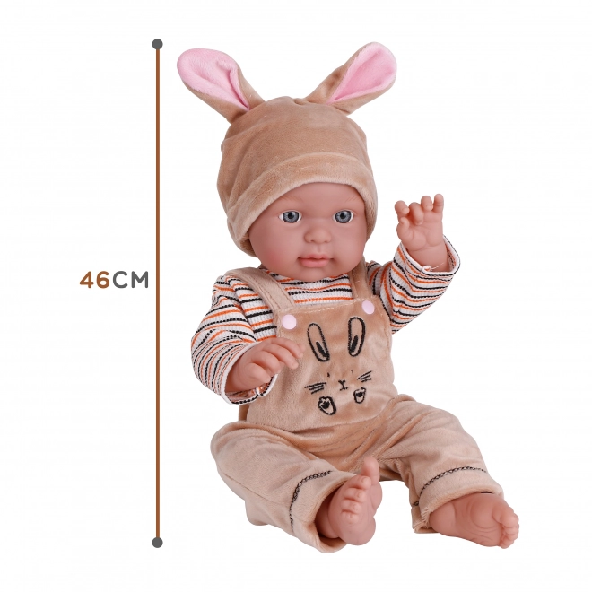 Lală bobas Woopie în costum de iepuraș 46 cm