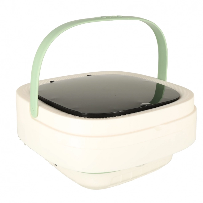 Mașină de spălat rufe pliabilă portabilă verde 12L