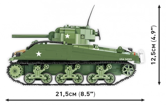 Model din blocuri Cobi M4A3 Sherman