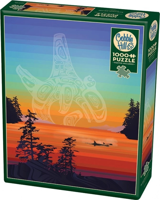 Puzzle culorile coastei Salish de 1000 de piese