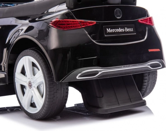 Vehicul de împins pentru copii cu mâner Mercedes 3v1 negru
