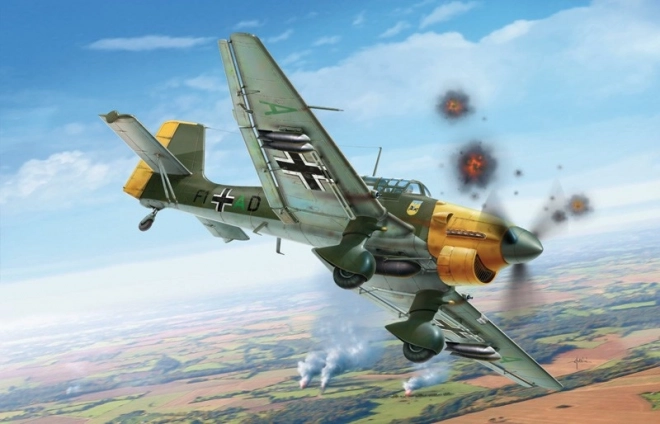 Model avion Junkers JU-87 B Stuka Bătălia pentru Marea Britanie